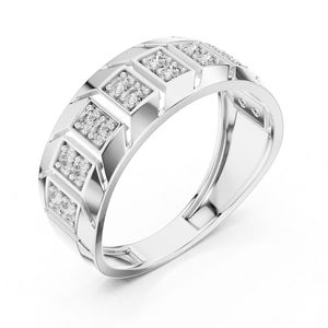 Anillo de Aniversario de Oro Rosa de 14K con Diamante Redondo Cultivado en Laboratorio para Mujer |   Diamante Cultivado Nuevo - Product Image 6