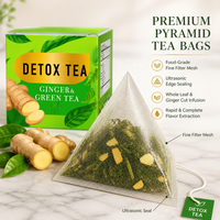 Thé Détox Herbal Personnalisé en Gros pour une Perte de Poids Rapide avec du Gingembre et du Thé Vert