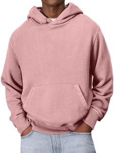 Sweat à capuche surdimensionné 100% coton pour hommes, sweat-shirt uni vierge avec poids lourd 500GSM veste à capuche épaisse - Product Image 6