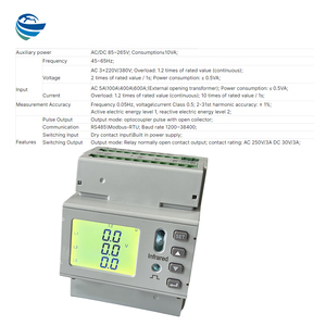 Compteur d'énergie sans fil <span class=keywords><strong>IoT</strong></span> monté sur rail bon marché Moniteur <span class=keywords><strong>de</strong></span> puissance multiboucle triphasé Gestion <span class=keywords><strong>de</strong></span> l'énergie du bâtiment à 4 circuits RS485 0.5 - Product Image 4