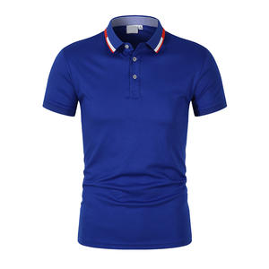 Logo personnalisé 2025 T-shirts polo pour hommes 240g Chemises de golf en coton et polyester Motif solide personnalisable - Product Image 3