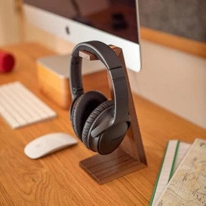 Custom Wood Headphone Stand for Table Use <b>Organiser</b> Docking Station <b>Office</b> Decor Perfect Gift for Music Lovers <b>Office</b> Decor - Product Image 2