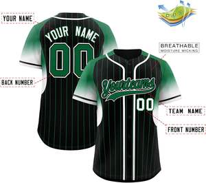 Maillot de Baseball respirant boutonné chemise de Softball en maille coupe personnalisée Look Pro broderie matériel sergé lettres séchage rapide USA - Product Image 6