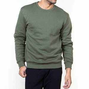 Best Material Men's Cotton <b>Fleece</b> <b>Sweatshirt</b> New Style Crewneck Plain Plus Size Men's <b>Sweatshirts</b> - Product Image 4