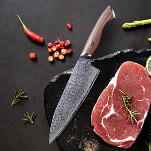 Venta al por mayor personalizado de calidad superior OEM ODM servicio cuchillo de Chef con el mejor mango de madera nuevo diseño cocina Chef cuchillos de cocina - Product Image 5