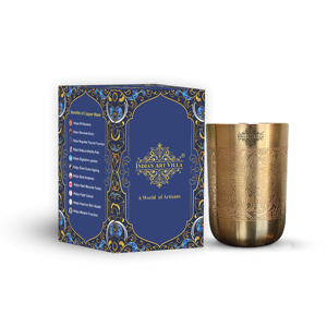 แก้วทัมเบลอร์ทำจากทองเหลืองบริสุทธิ์ขนาด300มล. - Product Image 1