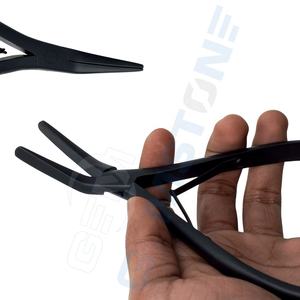 Herramienta Profesional de Crimpado de Punta Plana para Micro Anillos y Cuentas Nano, Alicates de Acero Inoxidable de 7 Pulgadas para Extensiones de Cabello, Uso Comercial - Product Image 5