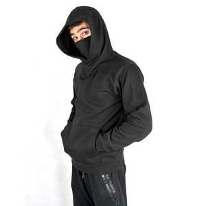 Sudaderas con Capucha Deportivas Estilo Ninja para Hombre al por Mayor, Logotipo Personalizado Bordado, Máscara Facial para Invierno, Sudadera con Capucha Moderna para Exteriores - Product Image 1