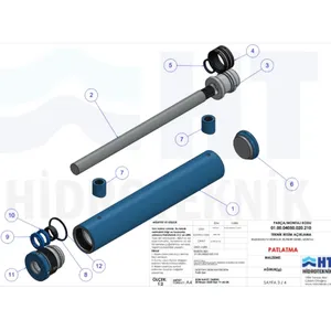 Cilindro Hidráulico Cromado Duro de Alta Calidad con Vástago de Pistón - Product Image 2