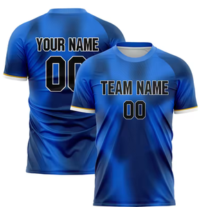 Camiseta de Fútbol Personalizada para Hombre, Logotipo y Número Personalizados, Uniforme de Fútbol Juvenil Sublimado, Ropa Deportiva de Equipo, OEM, ODM, Venta al Por Mayor - Product Image 3