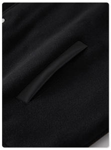 Veste d'hiver pour homme XS, style motard urbain, en cuir de vachette et toile, écologique, respirante, coupe-vent et légère, à la vente - Product Image 6