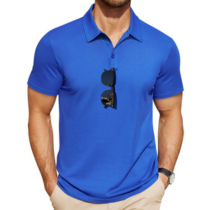 Polo transpirable para hombre, camisetas polo de verano para mujer, secado rápido, 45% de algodón, 55% poliéster, camisetas polo originales de talla grande para hombre - Product Image 2