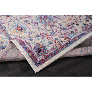 Alfombra Decorativa Vintage Morada con Diseño Floral Desgastado de Netline Home, 80x150cm, 0.0kg, Elegante Juego de Decoración 7658 - Product Image 4