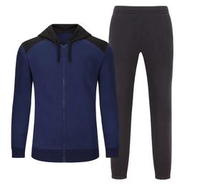 Chándal de entrenamiento de alta calidad para hombre, personalizable, 100% algodón, transpirable, de secado rápido, ligero, sólido, conjuntos de invierno - Product Image 4