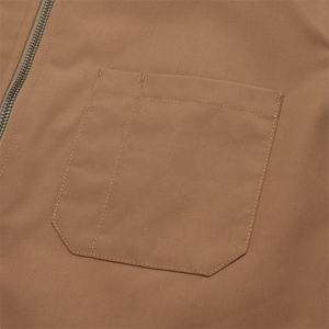 2025 Autumn Men's Winter <b>Jacket</b> Men Oversize Zipper Zip up Solid Color Work <b>Jackets</b> For Men - Product Image 6