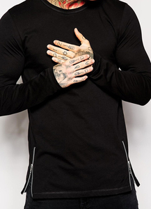 เสื้อยืดคอกลมแขนสั้นผู้ชายไซส์ยุโรป ผ้าฝ้าย 100% ทรงหลวมเรียบง่าย สวมใส่สบาย ทั้งแบบลำลองและเป็นทางการ ขายดี สีพื้น ผ้าโพลีเอสเตอร์ - Product Image 4