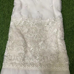 Nylon organza bordado trabajo fantasía Nett tela lahenga tela - Product Image 1