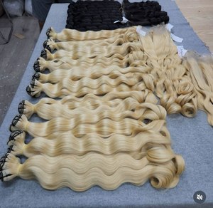 Extensions de cheveux Dream Hair Baby à double trame, vierges vietnamiennes, cuticules alignées, aspect naturel, trame double cousue à la machine - Product Image 6