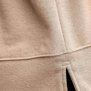 Sudaderas de mujer con diseño de manga larga y logotipo personalizado estampado, Top de corte regular con cuello redondo, traje de moda, sudadera con hombros caídos para mujer - Product Image 5