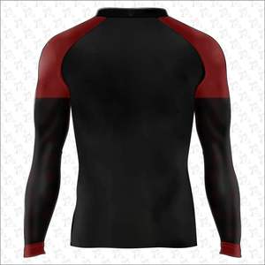 Camisas de compresión con impresión personalizada, manga larga, logotipo personalizado, material de LICRA de poliéster, impresión por sublimación, protector de erupción para hombres - Product Image 2