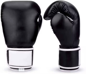 PU Leather Boxing Gloves Heavy <b>Bag</b> Training MMA <b>Kickboxing</b> Workout Adjustable Wrist Strap UV Protection Moisture Wicking - Product Image 1