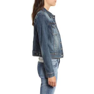 Top Selling Women Jeans Jacket Button Closure Casual Fashion Women Jeans Jacket For Online Sale Winter Wear - Product Image 4