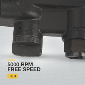 Clé à chocs pneumatique robuste de 1 pouce avec anse de 8 pouces et poignée en D, 10 CFM, 2 500 Ft.-Lbs. Mécanisme à double marteau à couple élevé - Product Image 3