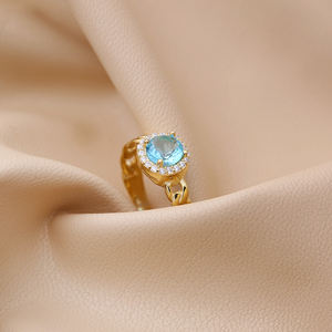 Gourmet diseño redondo Paraiba verde de piedra de Zircon anillo turco hecho a mano de la joyería de la plata esterlina 925 al por mayor - Product Image 4