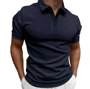 Golf en molleton solide de logo personnalisé de haute qualité pour les golfeurs de t-shirt blanc uni décontracté léger 100% coton hommes pour les chemises - Product Image 2
