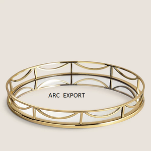 Grand plateau rond en marbre blanc avec 2 poignées Décoration Designer Maison Vaisselle en marbre blanc fantaisie Plateau de service alimentaire en Inde - Product Image 5