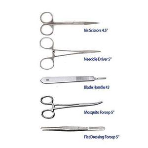 ชุดเครื่องมือผ่าตัดสำหรับนักเรียนชุดปฐมพยาบาลสำหรับการผ่าตัดทางการแพทย์6ชิ้น - Product Image 2