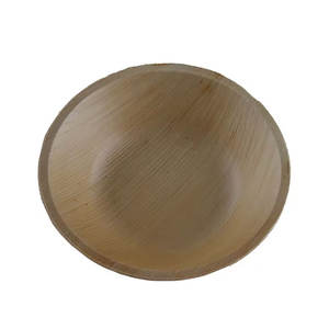 100% bols ovales jetables en feuille de palmier écologiques naturels pour les fêtes de service de nourriture Restaurants-pour le service de fruits de dessert - Product Image 1