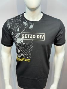Getzo Divo เสื้อยืดคอกลมทำจากผ้าฝ้ายโพลีเฮฟวี่เวทสำหรับผู้ชายมีสไตล์ใส่ได้พอดีปกติระบายอากาศได้ด้านหน้าจอ HD - Product Image 3