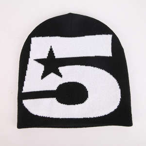 Gorros de Punto Personalizados con Logotipo, Gorro de Mohair Estampado, Gorro de Invierno de Punto, Gorro de Mohair Jacquard Esponjoso y Suave - Product Image 6