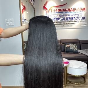 Perruques de densité 220 Extension de cheveux cheveux vietnamiens bruts liste de prix de gros de haute qualité de l'usine pleine longueur - Product Image 1