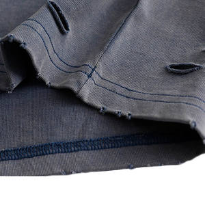 เสื้อยืดผ้าฝ้าย100% โอเวอร์ไซส์สำหรับผู้ชายเสื้อยืดลายสตรีทแวร์แนวฮิปฮอปสไตล์วินเทจใส่แล้วซักได้แอซิดลายกราฟิก275กรัม - Product Image 3