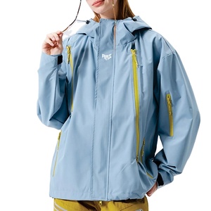 เสื้อแจ็คเก็ตกันน้ำน้ำหนักเบาสำหรับผู้ชาย มีฮู้ด ป้องกันลม เหมาะสำหรับเดินป่า ระบายอากาศได้ดี ผลิตจากไนลอน - Product Image 1