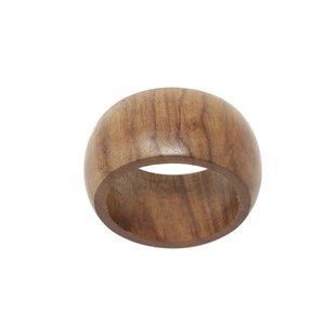 Heavy Duty en bois fait à la main rond anneau porte-serviettes élégant brun foncé manguier bois bambou maison Table décor fêtes de mariage - Product Image 6