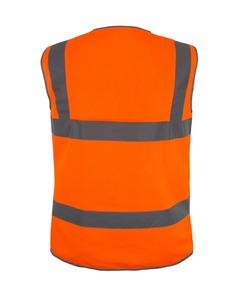 Ropa DE SEGURIDAD reflectante Chaleco de seguridad de alta visibilidad con cremallera Bolsillos múltiples Chaqueta reflectante Tráfico de seguridad - Product Image 1