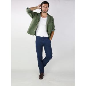 AMSTERDAM-Chemise souple pour homme Khaki foncé - Product Image 1