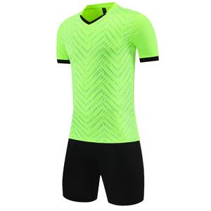 Ensemble de maillot de football à manches courtes pour hommes de haute qualité, uniforme de football pour adultes, maillot de football bleu pour garçon, nom personnalisé, numéro DIY - Product Image 1