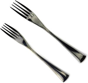 Nouvel arrivage de couverts en satin noir poli miroir couverts de qualité supérieure pour les fêtes comprenant un ensemble de couteaux à steak INDIEN - Product Image 1
