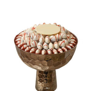 Cuenco de Chocolate hecho a mano, cuenco para servir postre dulce, cuenco de Chocolate de Metal plateado de calidad creativa para fiestas de boda - Product Image 5