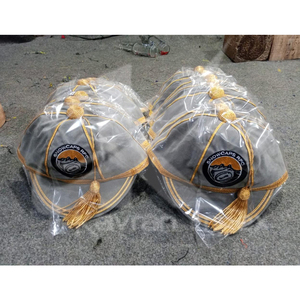 Meilleures casquettes Rugby Traditional Honours, casquette Baggy Cricket avec tresse et pompon en argent - Product Image 2