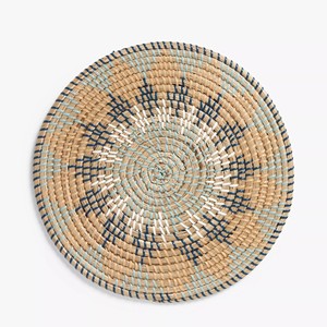 Plato decorativo tejido, mantel individual de algas marinas, mantel individual de hierba marina natural, mantel individual de paja - Product Image 1