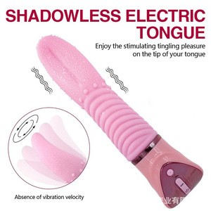 Vibrateur avec fonction de léchage de langue, amplificateur d'orgasme silencieux pour femmes - Product Image 2