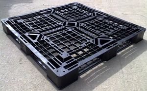 พาเลทพลาสติกยูโรแบบหนาพิเศษสองด้าน ขนาด 1200x1000 มม. แบบเข้าได้ 2 ทาง รับน้ำหนักได้ 0.5 ตัน สามารถวางซ้อนกันได้ น้ำหนัก 17 กก. รุ่น DCB-1006 สำหรับส่งออก - Product Image 6