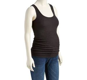 Camiseta sin mangas cómoda y versátil con cuello profundo para maternidad y embarazo, cuello redondo Sexy para mujeres embarazadas y niñas, tela de punto - Product Image 1