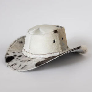Chapeaux en cuir de vachette de haute qualité avec logo personnalisé, taille personnalisée, dernier design, prix bas, chapeaux en cuir de vachette tendance à vendre - Product Image 6
