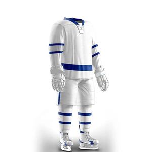 Uniforme de hockey sur glace en polyester 100% de haute qualité sur mesure ensembles de vente chaude avec logo de l'équipe Service OEM disponible - Product Image 2